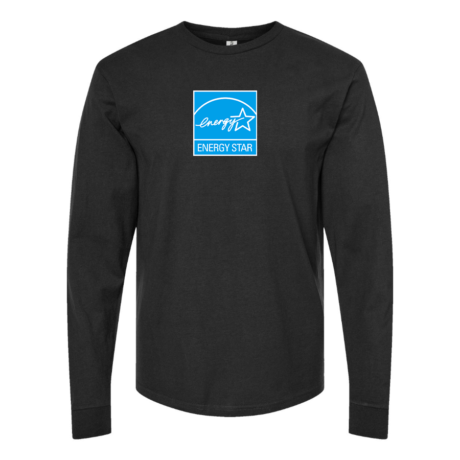 Men's Energy Star Logo Cotton Long Sleeve T-Shirt