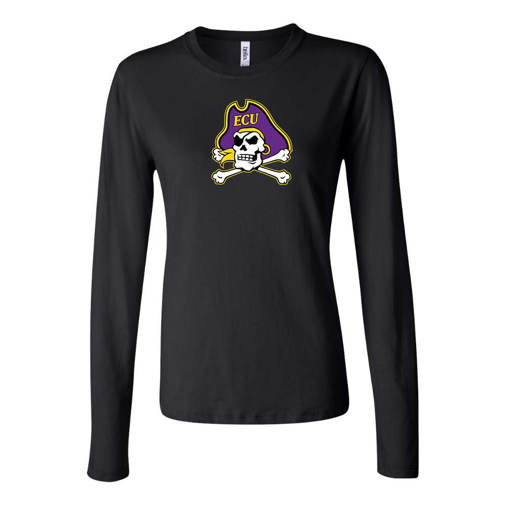 BELLA CANVAS East Carolina Pirates Jersey Long Sleeve Tee
