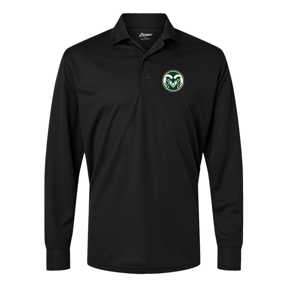 Men's Colorado State Rams Paragon Prescott Long Sleeve Polo