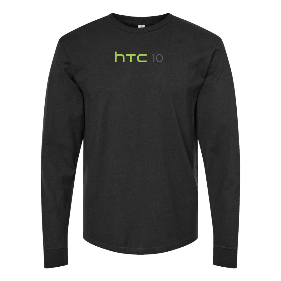 Men's HTC 10 Logo Cotton Long Sleeve T-Shirt