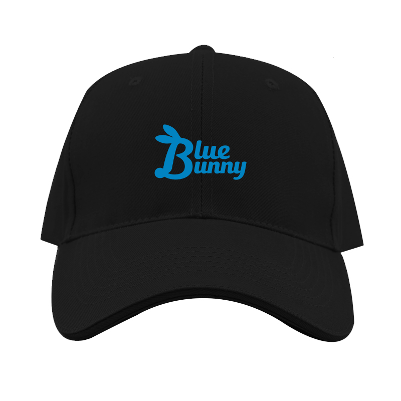 Blue Bunny Logo Dad Baseball Cap Hat