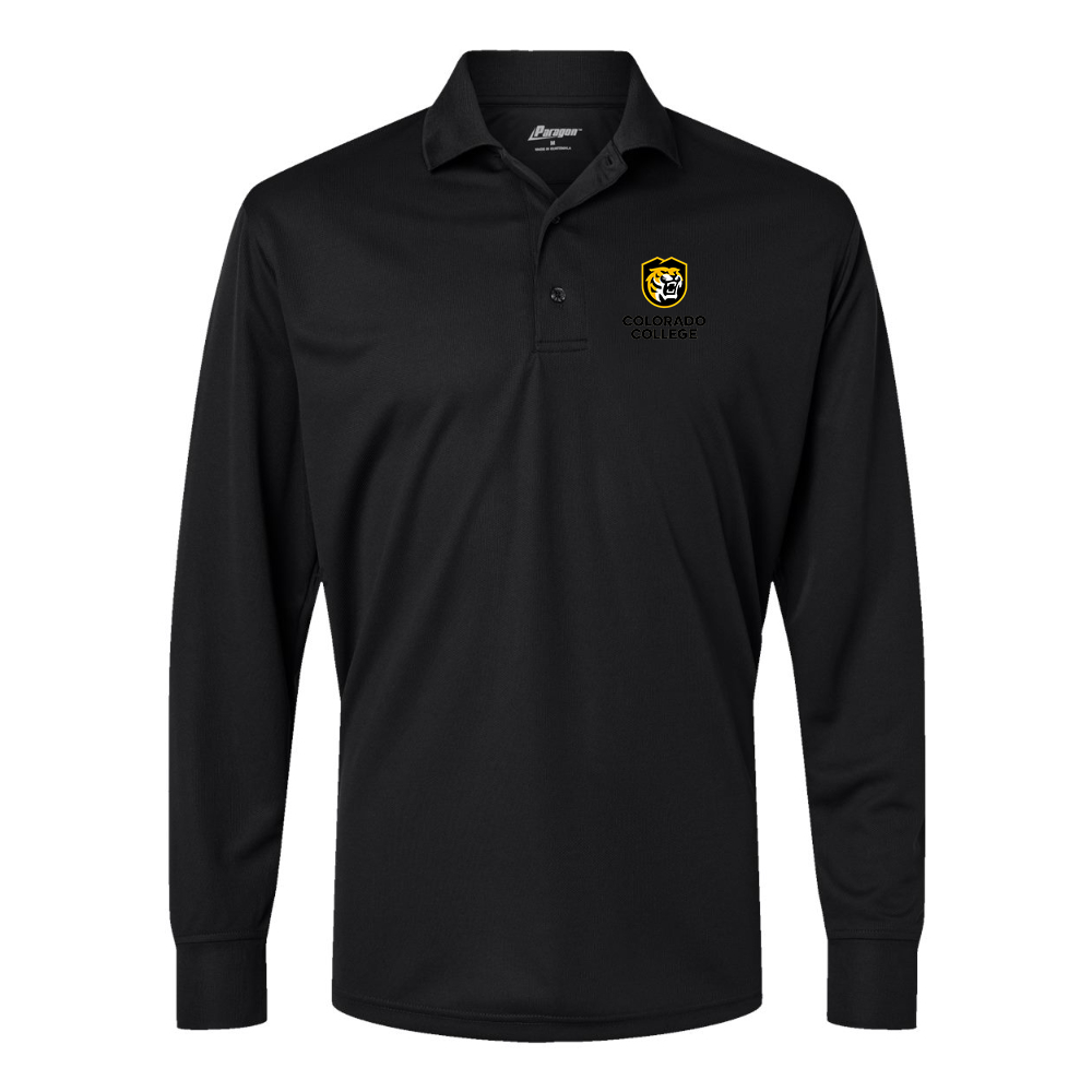 Men's Colorado College Tigers Paragon Prescott Long Sleeve Polo
