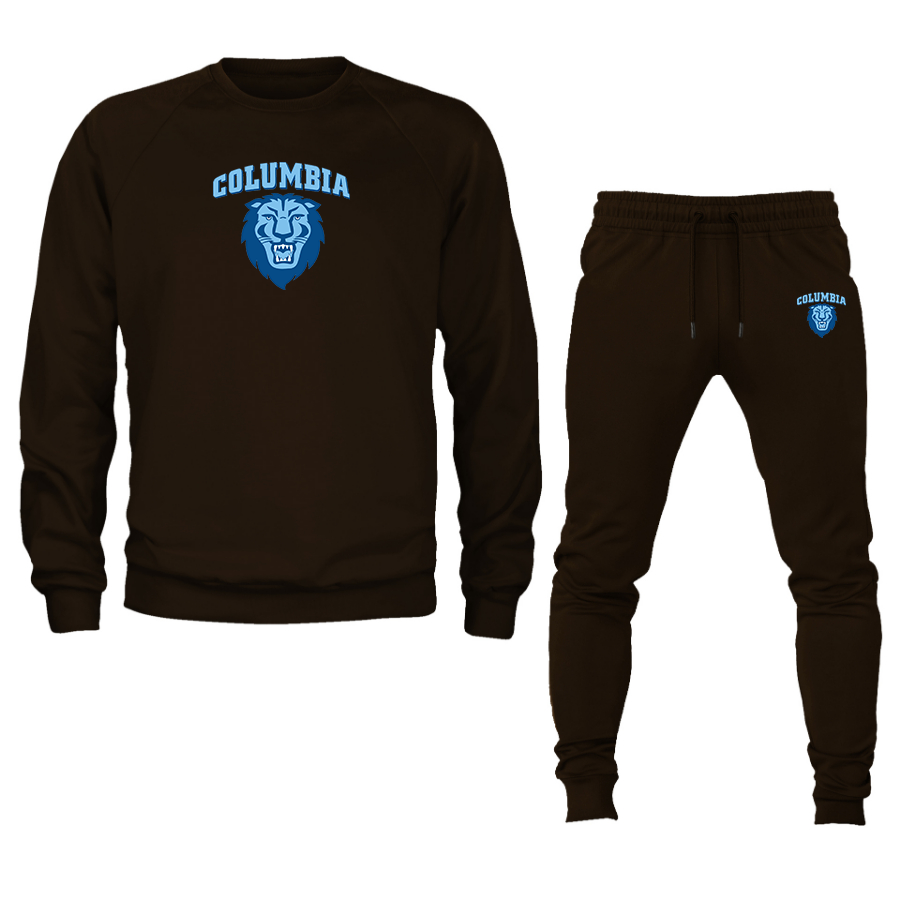 Men's Columbia Lions Crewneck Sweatshirt Joggers Suit
