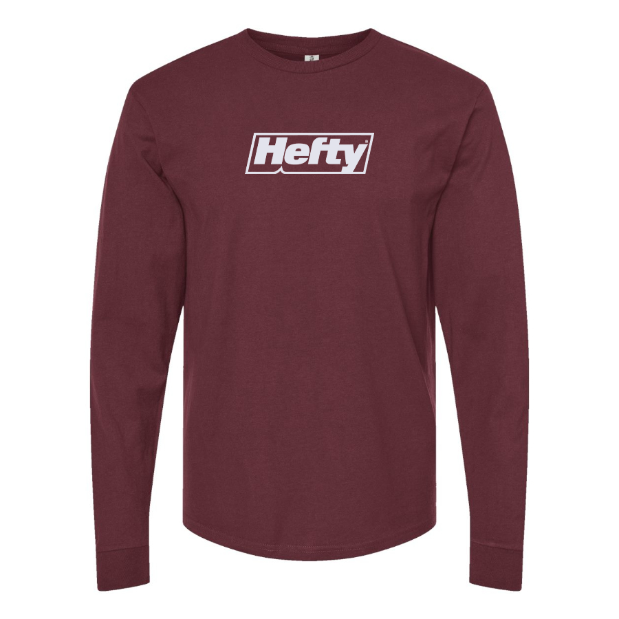 Men's Hefty Logo Cotton Long Sleeve T-Shirt