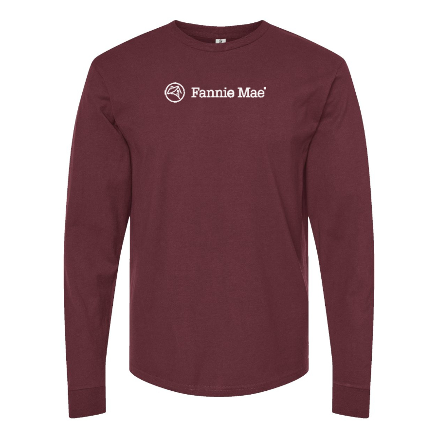 Men's Fannie Mae Logo Cotton Long Sleeve T-Shirt
