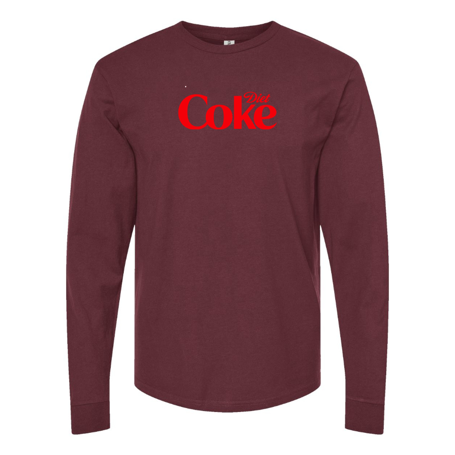 Men's Diet Coke Logo Cotton Long Sleeve T-Shirt