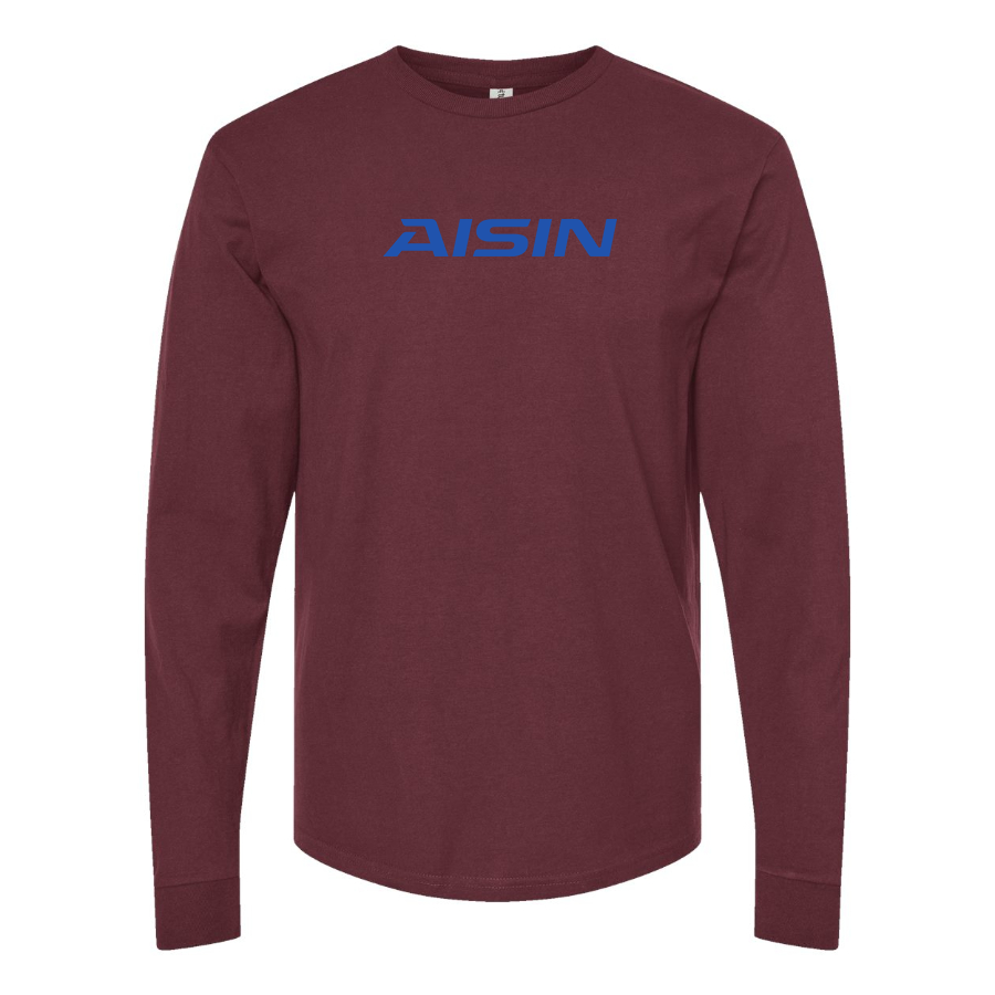 Men's Aisin Logo Cotton Long Sleeve T-Shirt