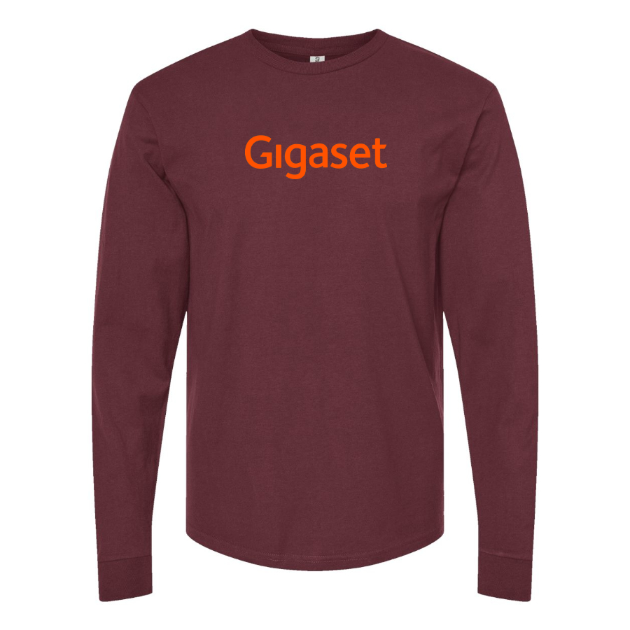Men's Gigaset Logo Cotton Long Sleeve T-Shirt