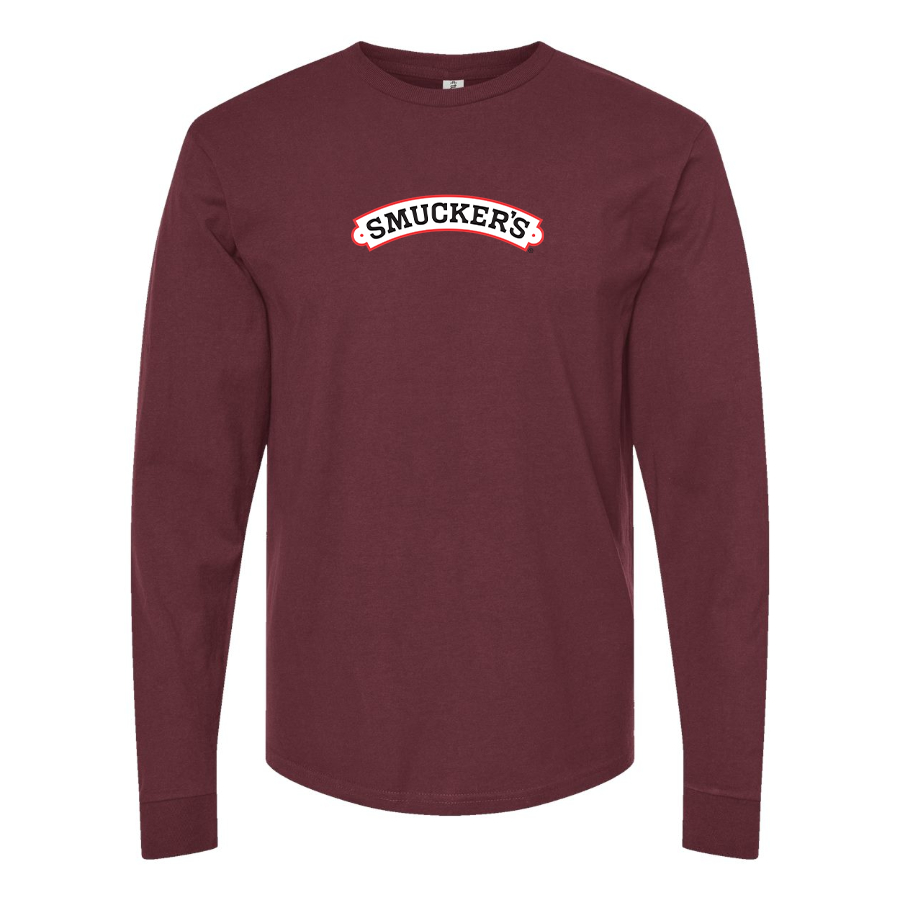 Men's Smucker's Logo Cotton Long Sleeve T-Shirt