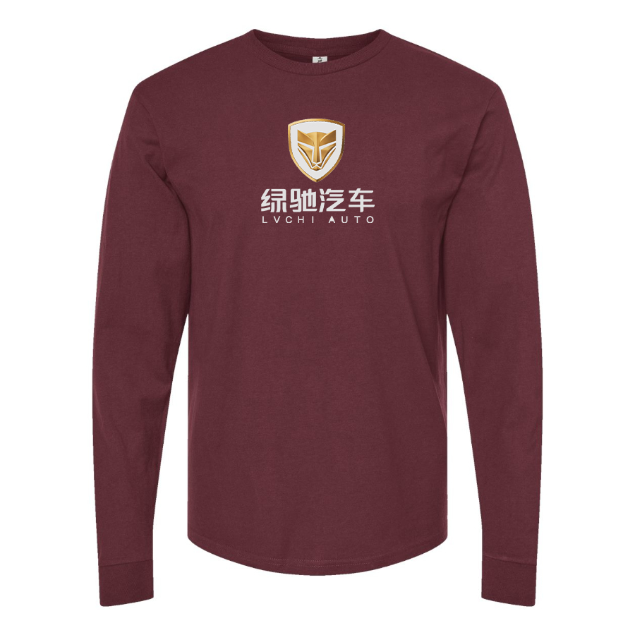 Men's Lvchi Logo Cotton Long Sleeve T-Shirt