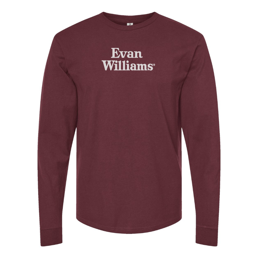Men's Evan Williams Logo Cotton Long Sleeve T-Shirt
