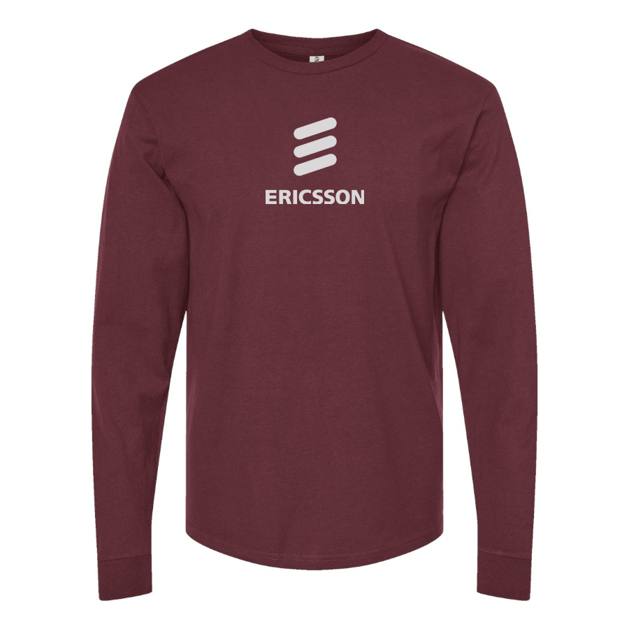 Men's Ericsson Logo Cotton Long Sleeve T-Shirt