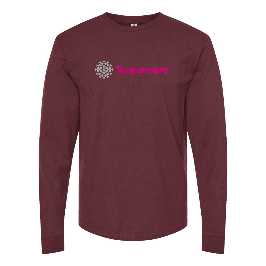 Men's Tupperware Logo Cotton Long Sleeve T-Shirt