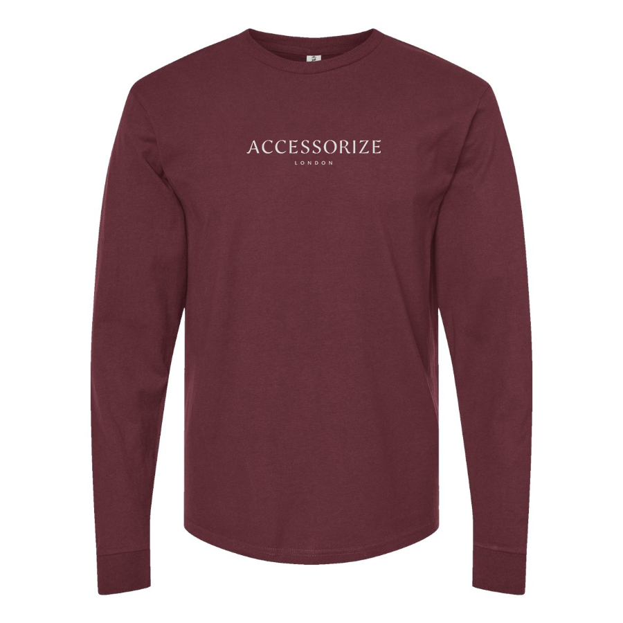 Men's Accessorize Logo Cotton Long Sleeve T-Shirt
