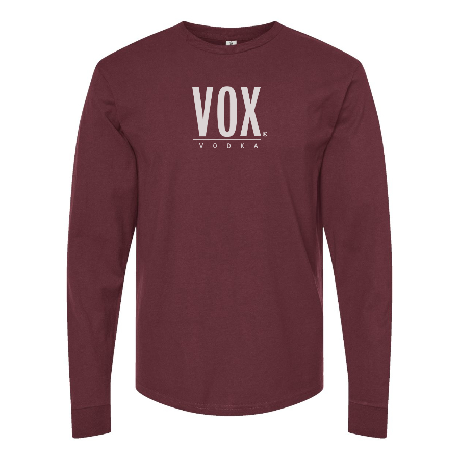 Men's Vox Logo Cotton Long Sleeve T-Shirt