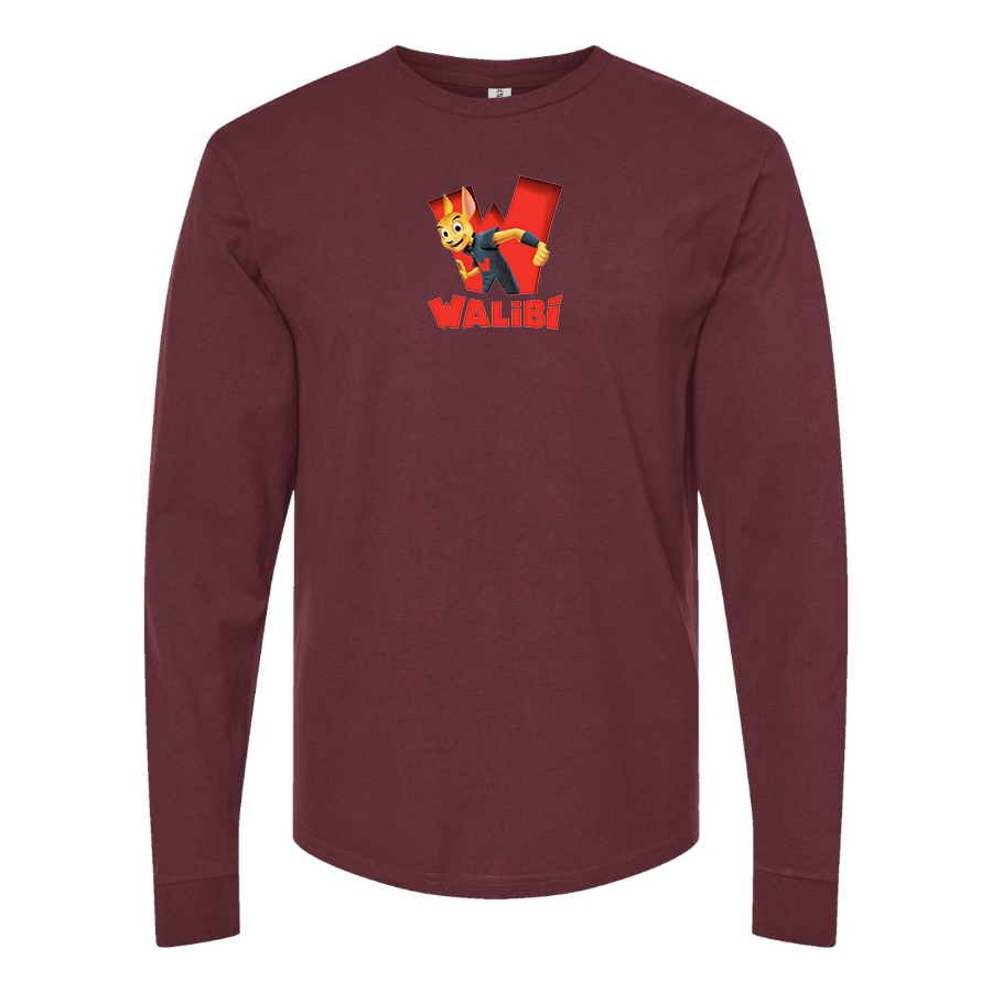 Men's Walibi Logo Cotton Long Sleeve T-Shirt
