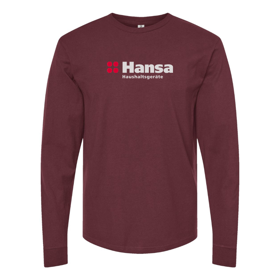 Men's Hansa Logo Cotton Long Sleeve T-Shirt