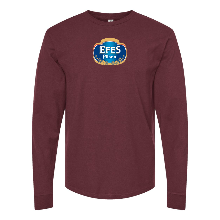 Men's Efes Logo Cotton Long Sleeve T-Shirt
