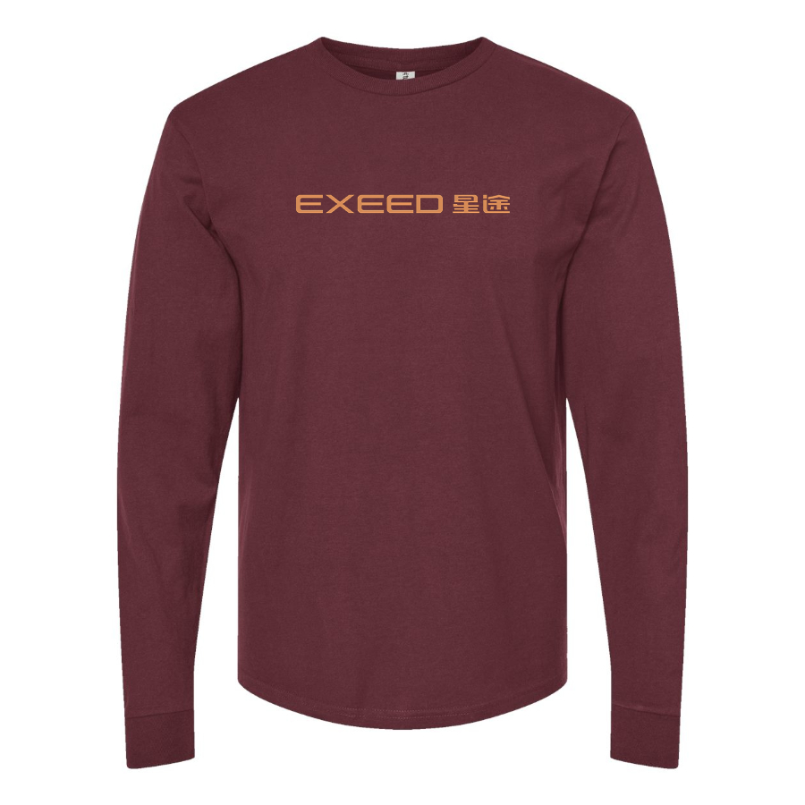 Men's Exeed Logo Cotton Long Sleeve T-Shirt