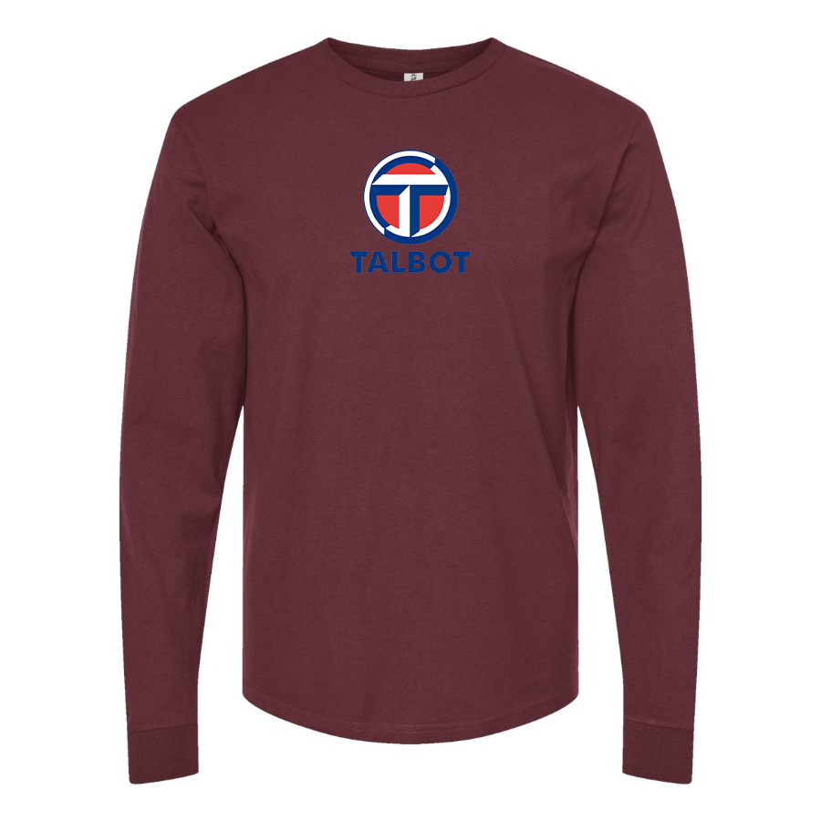 Men's Talbot Logo Cotton Long Sleeve T-Shirt