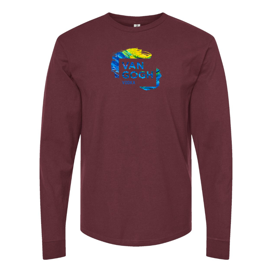 Men's Van Gogh Logo Cotton Long Sleeve T-Shirt