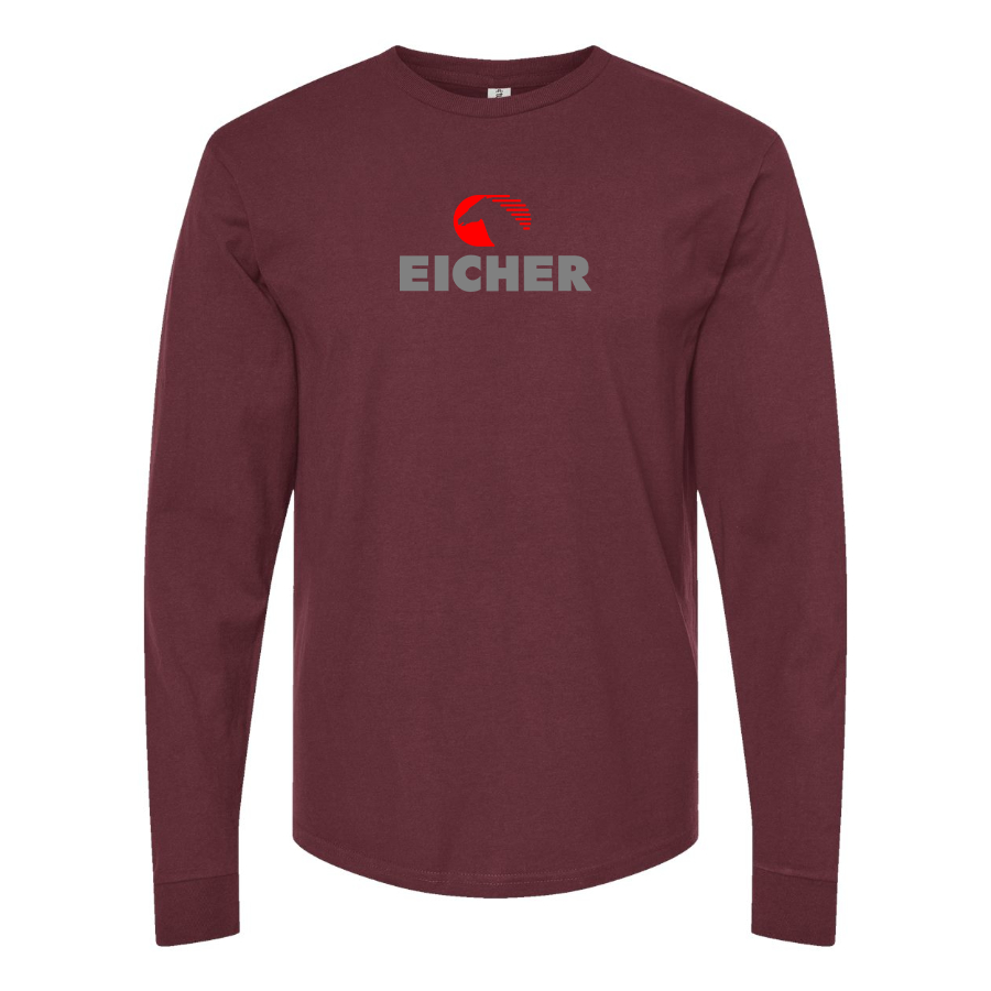 Men's Eicher Logo Cotton Long Sleeve T-Shirt