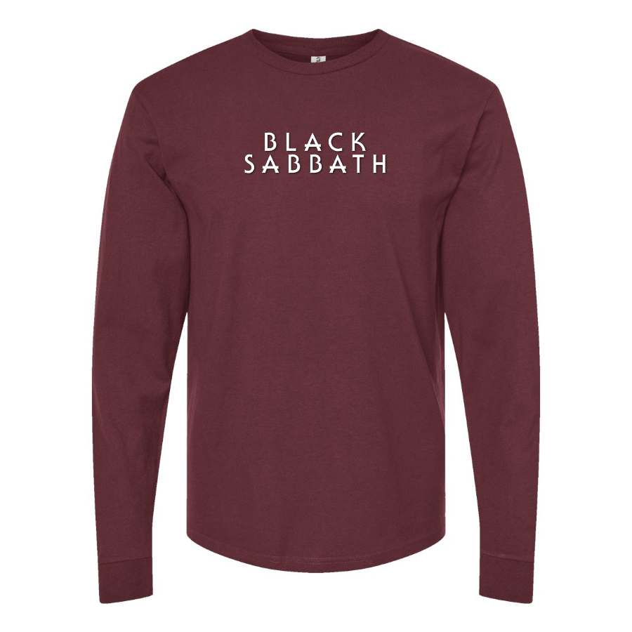 Men's Black Sabbath Logo Cotton Long Sleeve T-Shirt