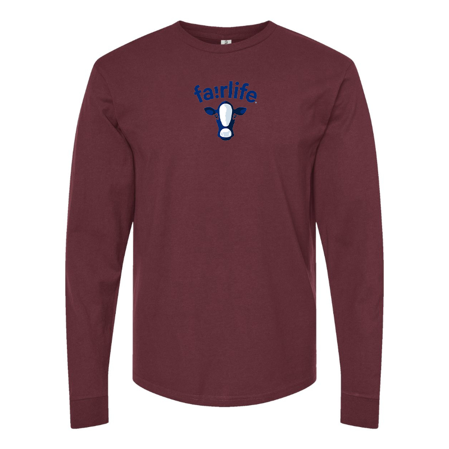 Men's Fairlife Logo Cotton Long Sleeve T-Shirt