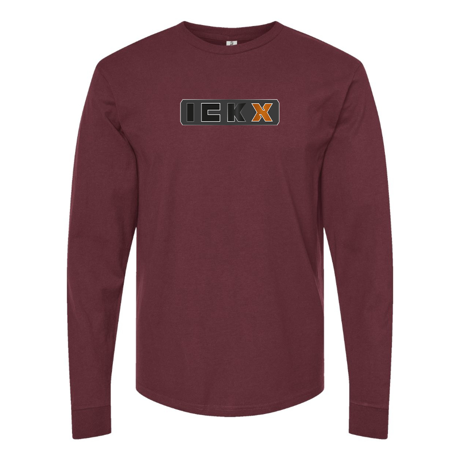 Men's ICKX Logo Cotton Long Sleeve T-Shirt