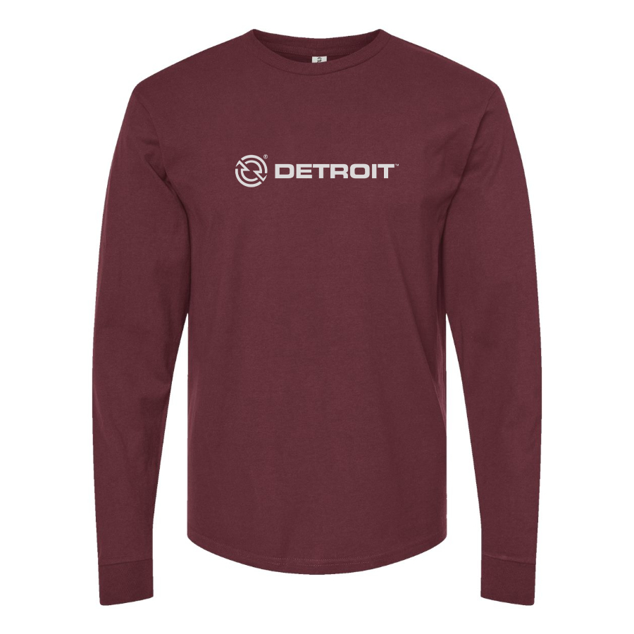 Men's Detroit Diesel Logo Cotton Long Sleeve T-Shirt