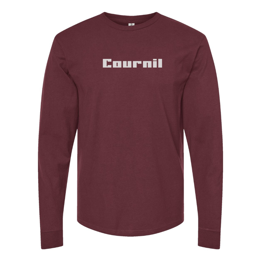 Men's Cournil Logo Cotton Long Sleeve T-Shirt