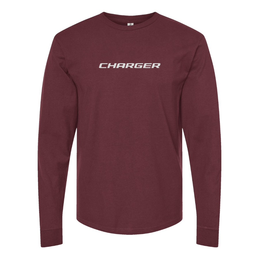 Men's Dodge Charger Logo Cotton Long Sleeve T-Shirt
