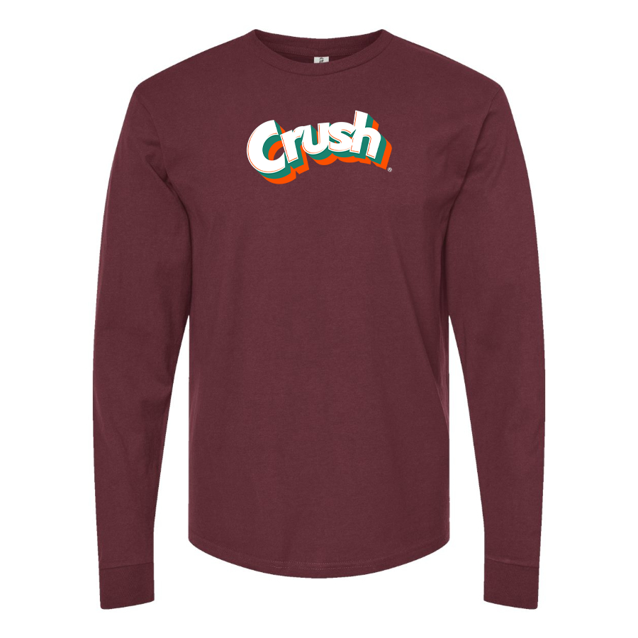 Men's Crush Logo Cotton Long Sleeve T-Shirt