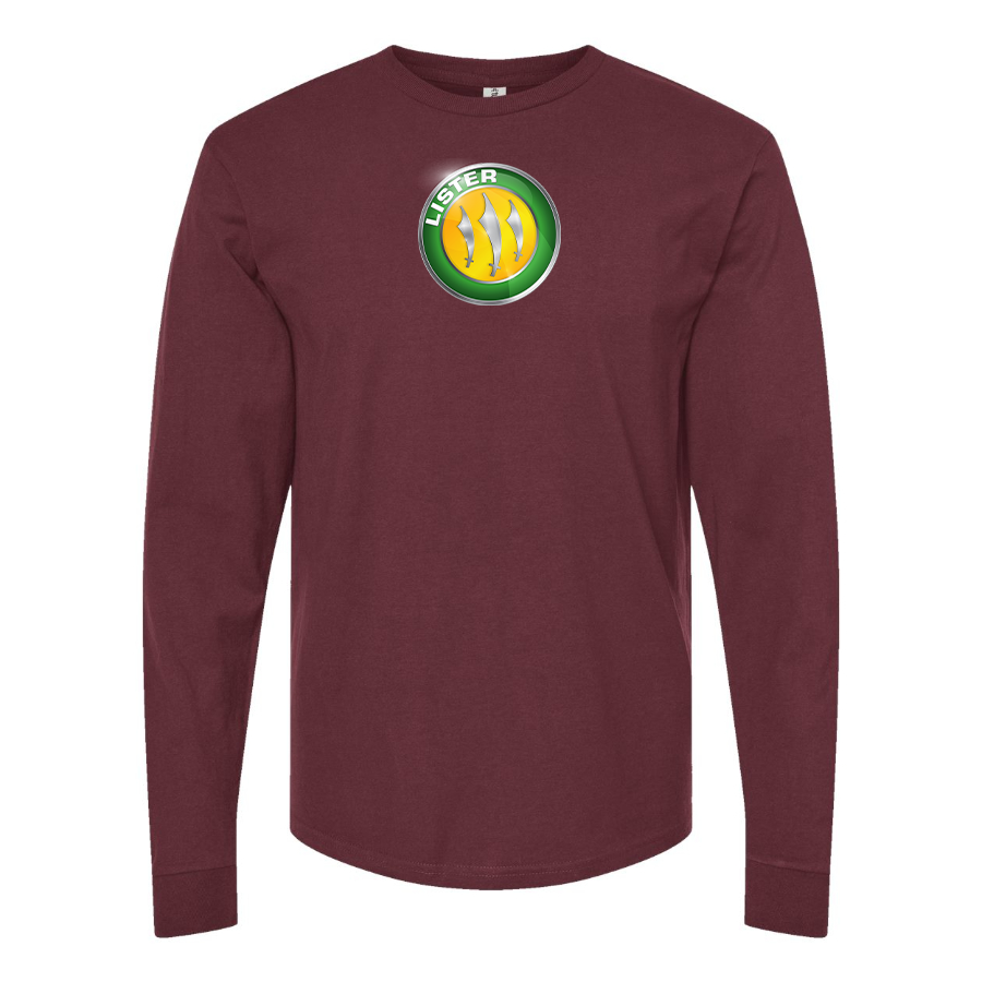Men's Lister Motor Company Logo Cotton Long Sleeve T-Shirt