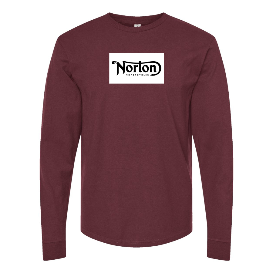 Men's Norton Logo Cotton Long Sleeve T-Shirt