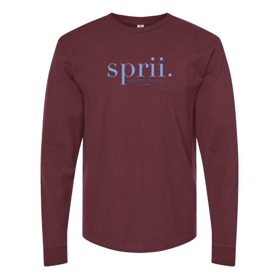Men's Sprii Logo Cotton Long Sleeve T-Shirt