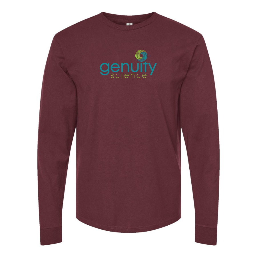 Men's Genuity Science Logo Cotton Long Sleeve T-Shirt