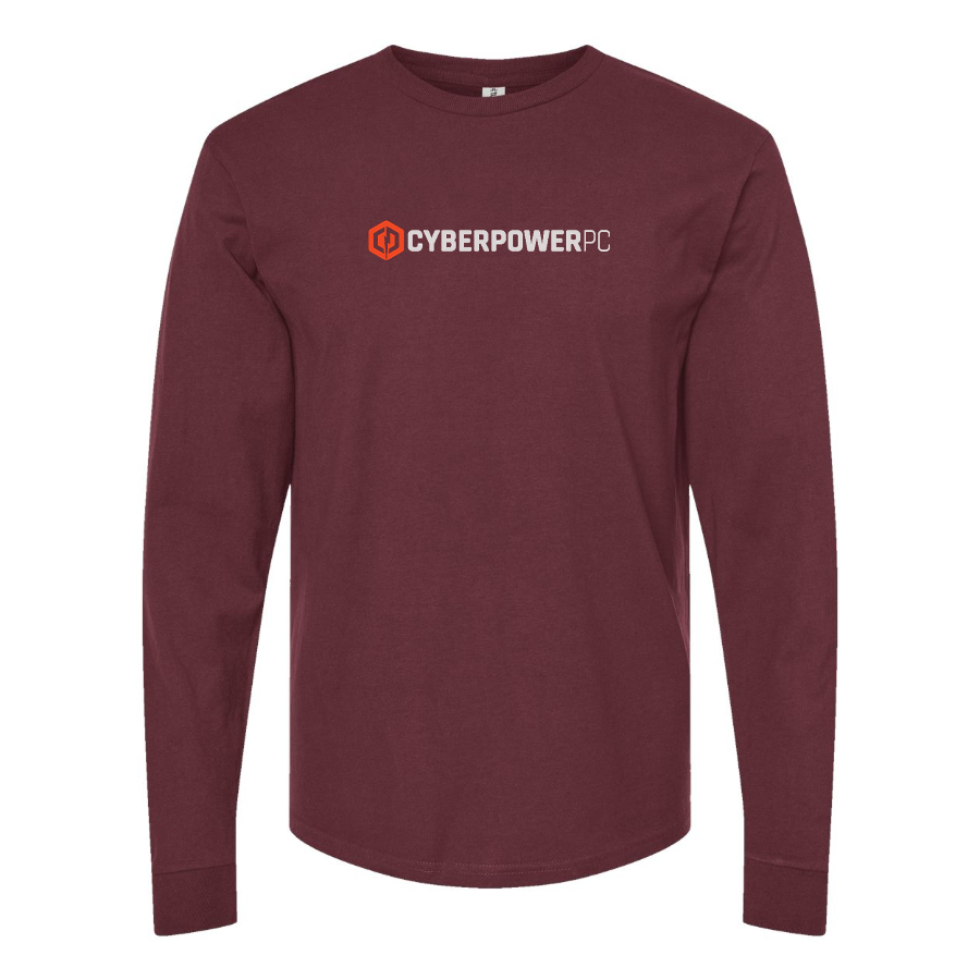 Men's CyberPowerPC Logo Cotton Long Sleeve T-Shirt