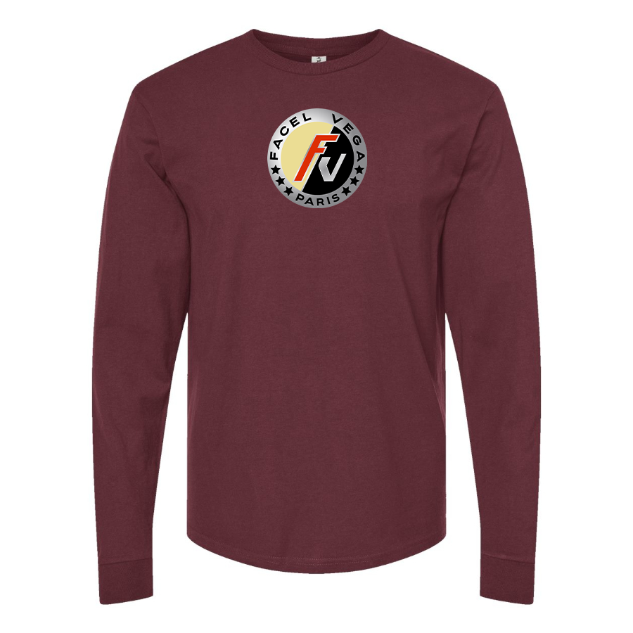Men's Facel Vega Logo Cotton Long Sleeve T-Shirt