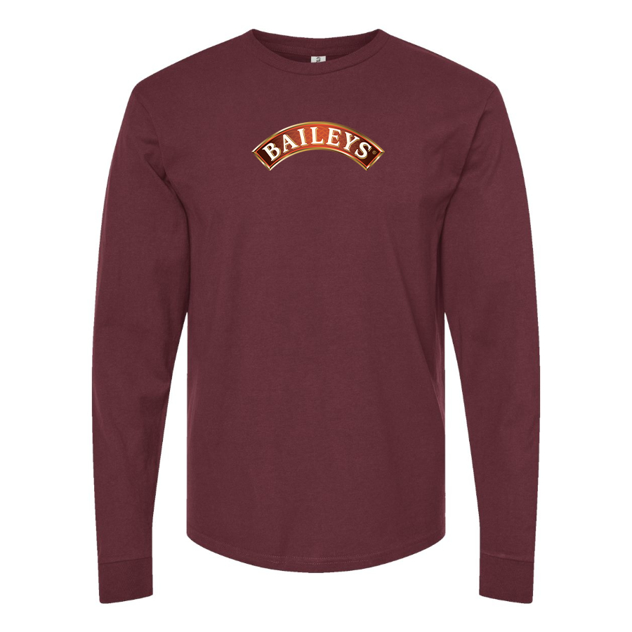 Men's Baileys Logo Cotton Long Sleeve T-Shirt