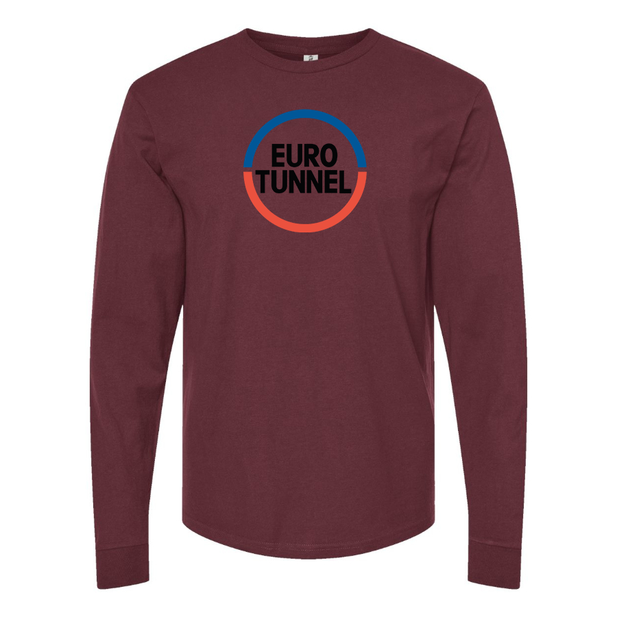 Men's Eurotunnel Logo Cotton Long Sleeve T-Shirt