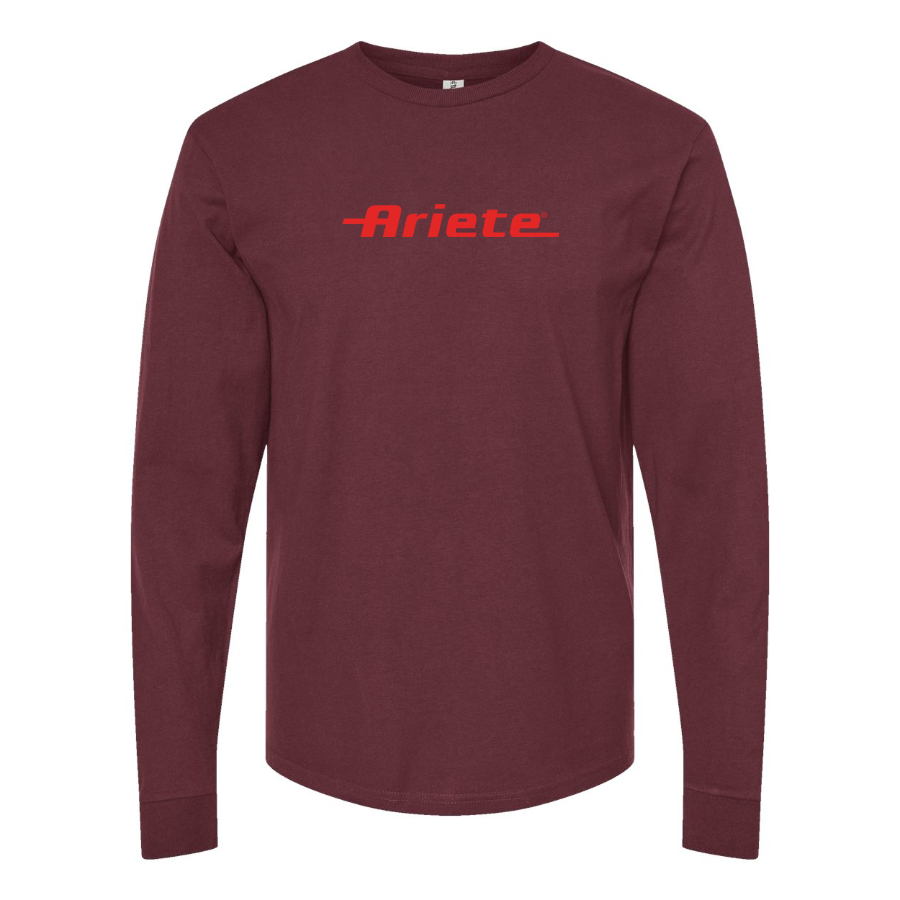 Men's Ariete Logo Cotton Long Sleeve T-Shirt