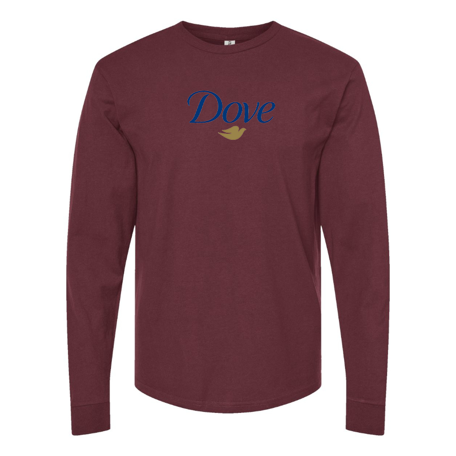 Men's Dove Logo Cotton Long Sleeve T-Shirt