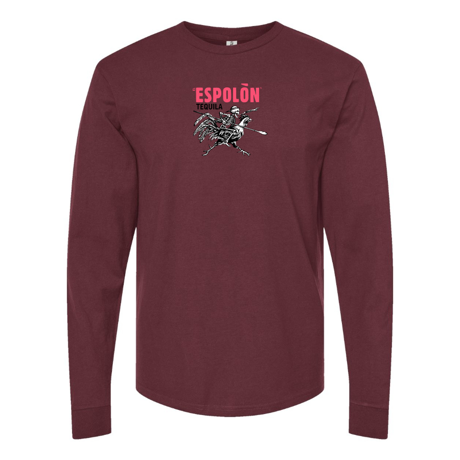 Men's Espolon Logo Cotton Long Sleeve T-Shirt