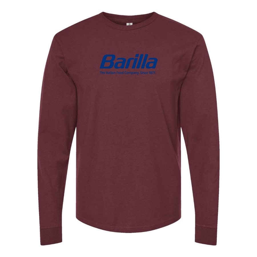 Men's Barilla Logo Cotton Long Sleeve T-Shirt