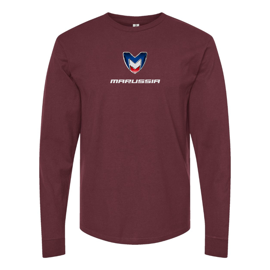 Men's Marussia Motors Logo Cotton Long Sleeve T-Shirt