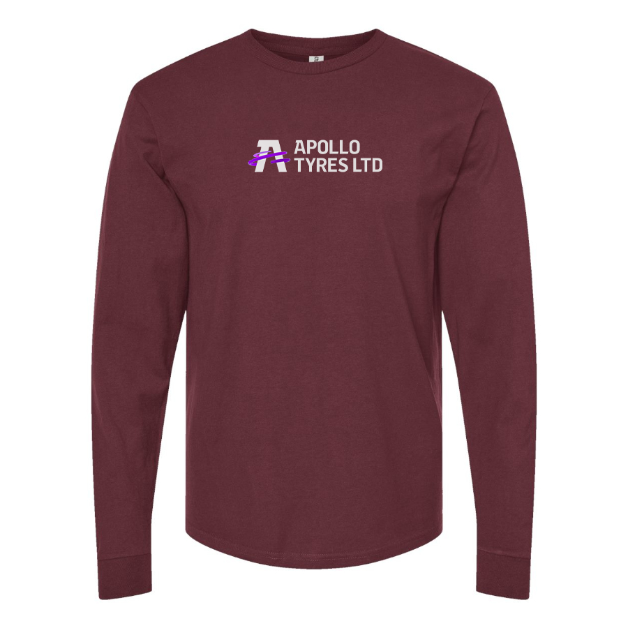 Men's Apollo Tyres Logo Cotton Long Sleeve T-Shirt