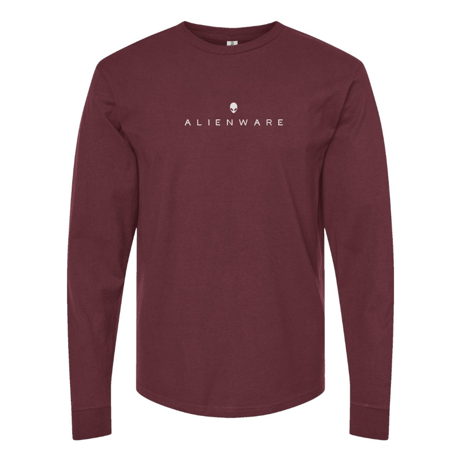 Men's Alienware Logo Cotton Long Sleeve T-Shirt