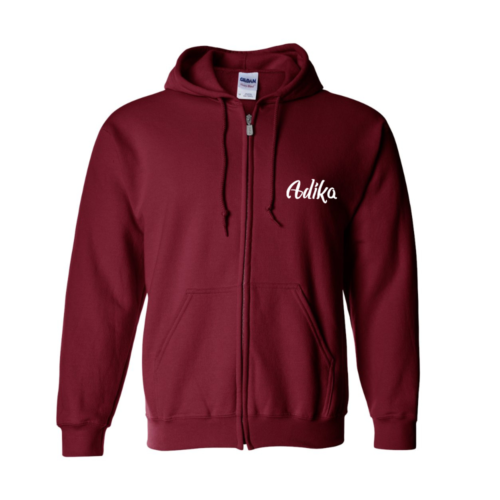 Men's Adika Gildan Heavy Blend Full Zip Hooded Sweatshirt