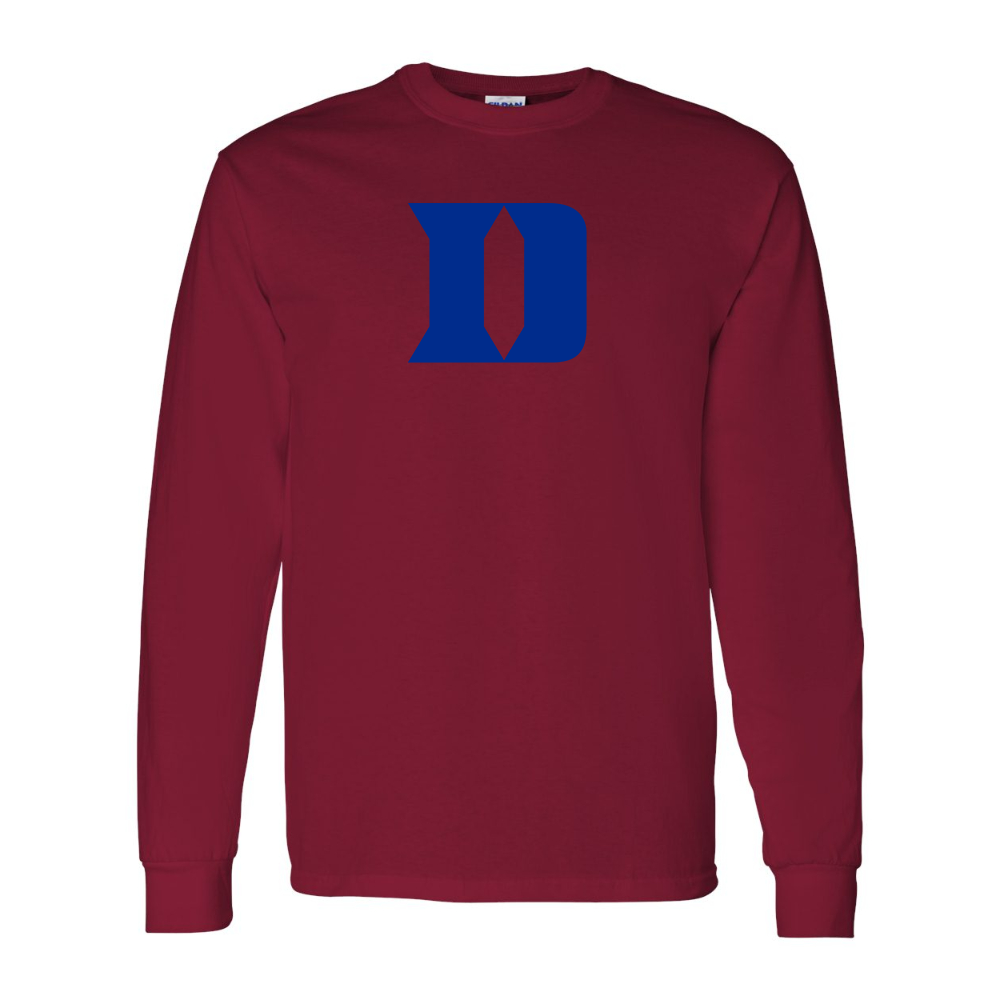 Men's Duke Blue Devils Gildan Heavy Cotton Long Sleeve T-Shirt